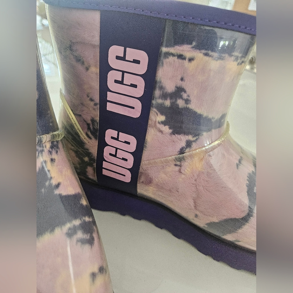 UGG Kids Tie-Dye Boots - Purple and Black - Picture 2 of 8